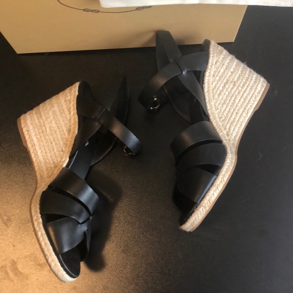 CSD PRADA Woven Leather Platform Espadrilles - Picture 4 of 8